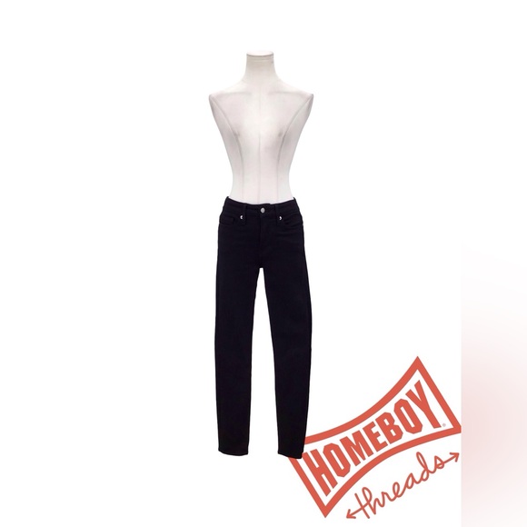 Good American Denim - Good American Black Straight Leg Jeans size 6/28